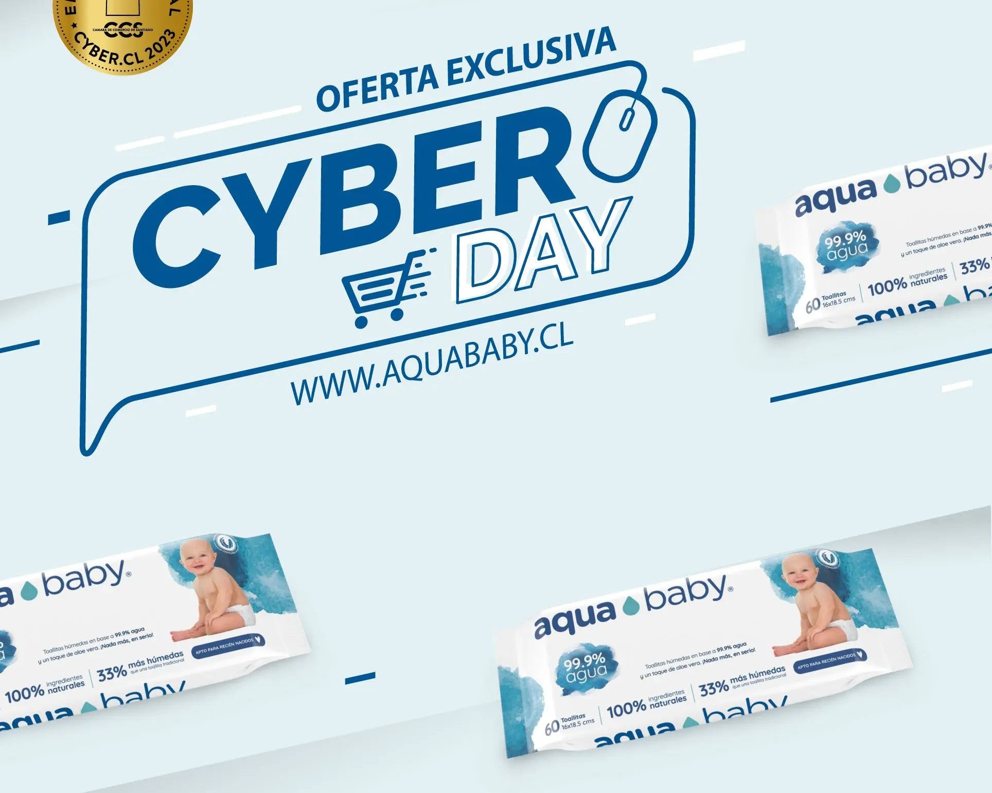 Aqua Baby estará presente en el CyberDay oficial 2023 ⚡ Aqua Baby