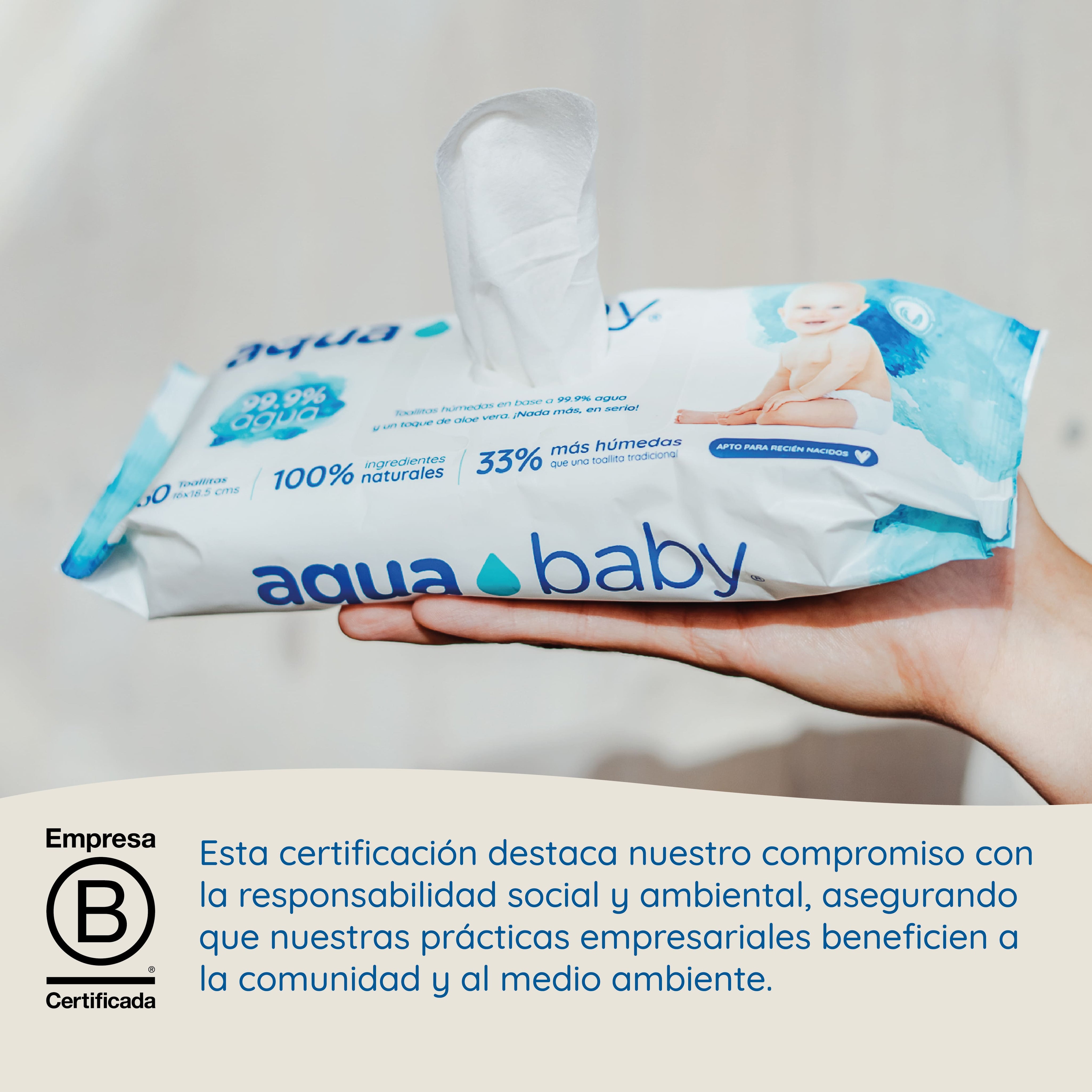 Aqua Baby 24 Bolsas de 60 Toallitas Húmedas