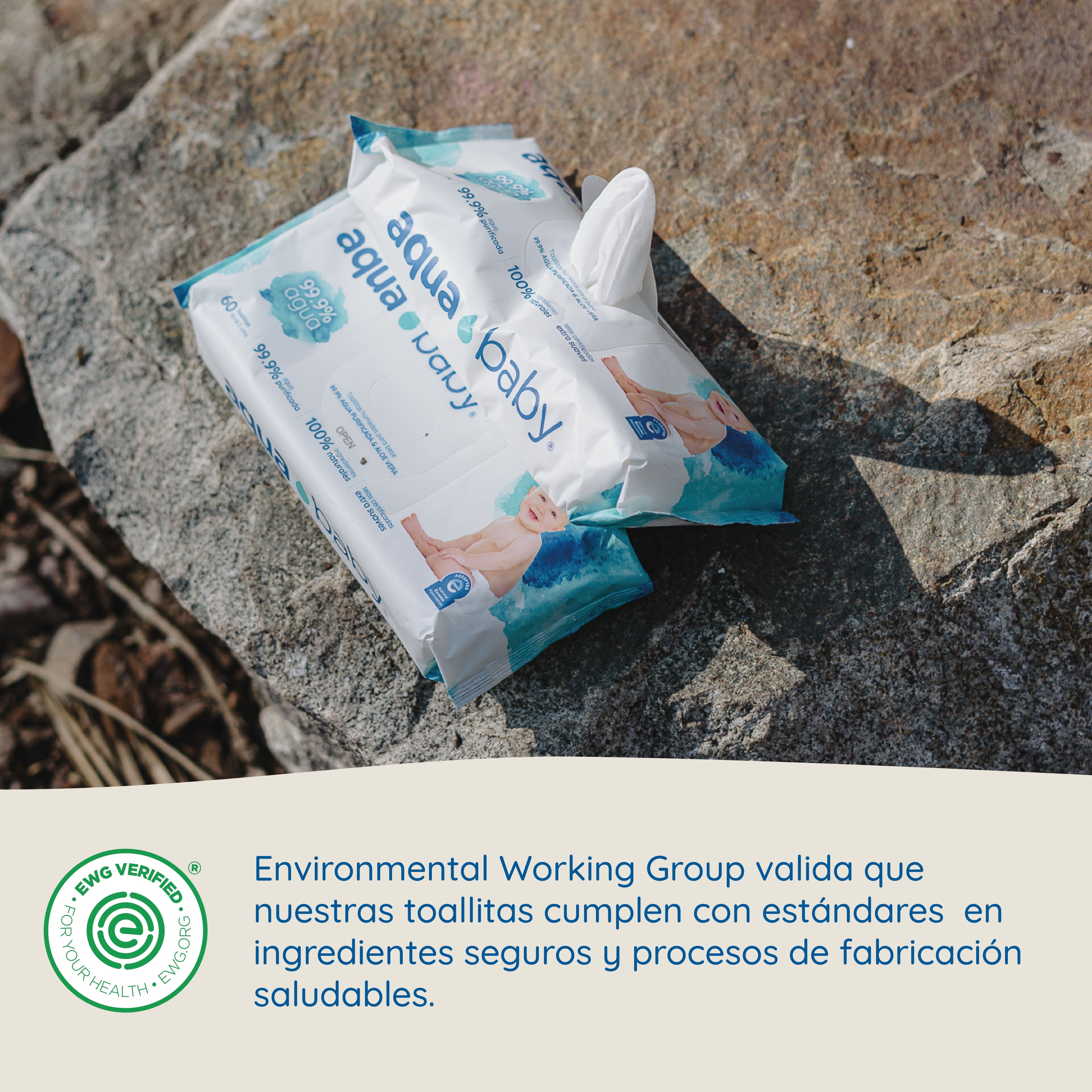 Aqua Baby 24 Bolsas de 60 Toallitas Húmedas